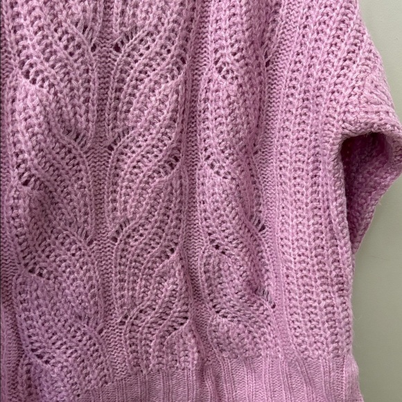 J. Crew Lavender Cable Knit Turtleneck Sweater - Picture 4 of 5